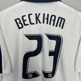 2007/08 LA GALAXY BECKHAM #23 HOME SHIRT (M) ADIDAS