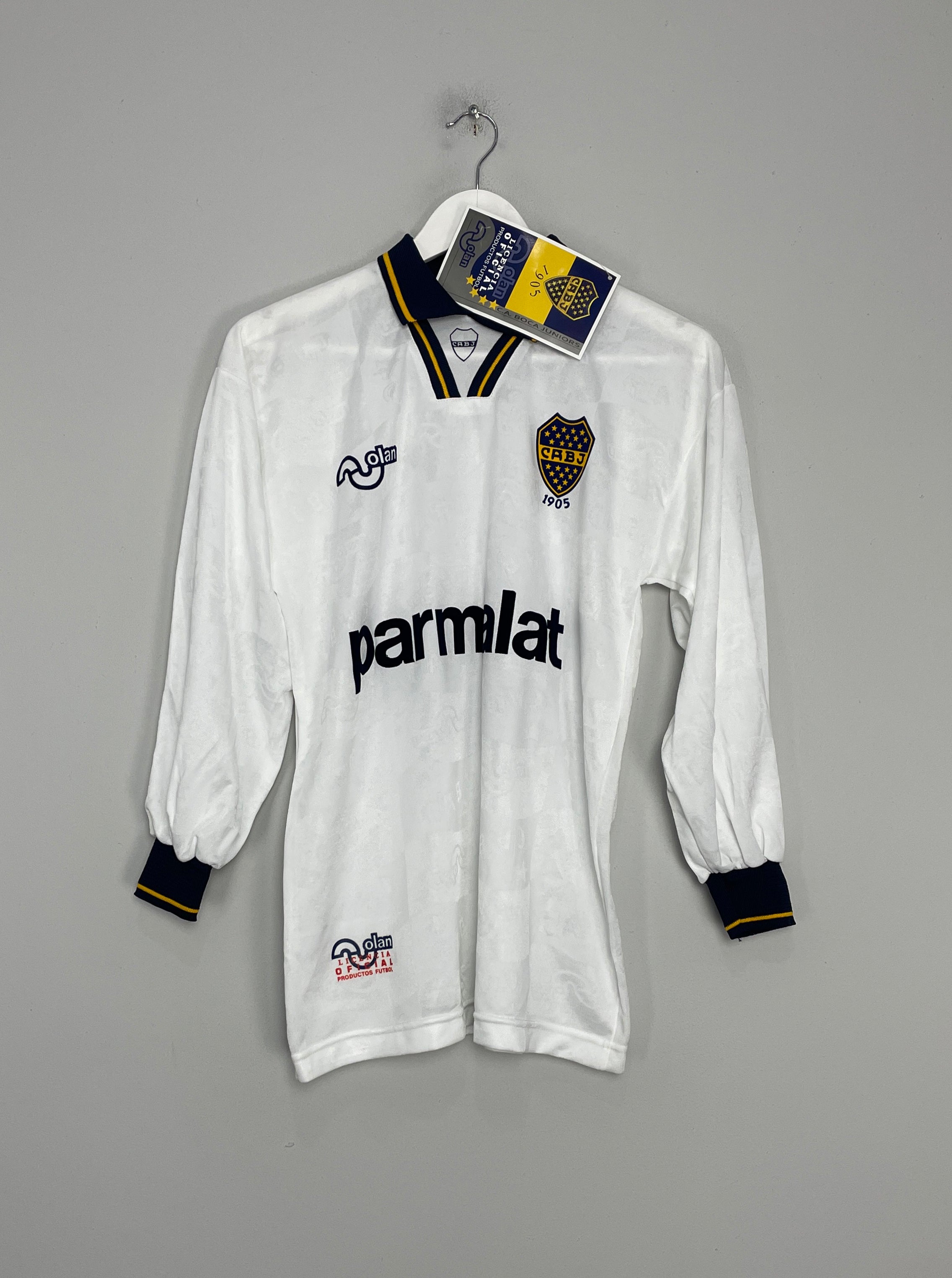 1995 BOCA JUNIORS #10 *BNWT* L/S AWAY SHIRT (S) OLAN