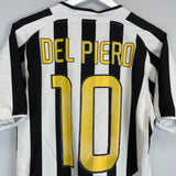 2003/04 JUVENTUS DEL PIERO #10 HOME SHIRT (S) NIKE