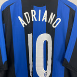 2005/06 INTER MILAN ADRIANO #10 HOME SHIRT (XXL) NIKE