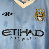 2011/12 MANCHESTER CITY SILVA #21 HOME SHIRT (L) UMBRO