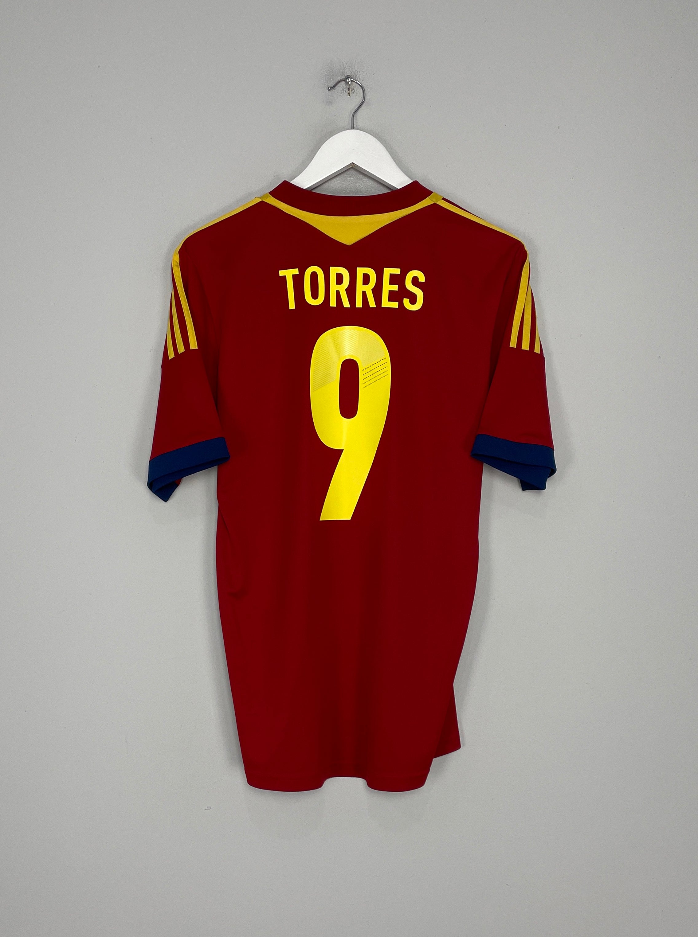 2012/13 SPAIN TORRES #9 CONFEDERATIONS CUP HOME SHIRT (M) ADIDAS