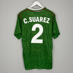 1994 MEXICO SUAREZ #4 HOME SHIRT (L) UMBRO