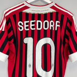 2011/12 AC MILAN SEEDORF #10 HOME SHIRT (M) ADIDAS