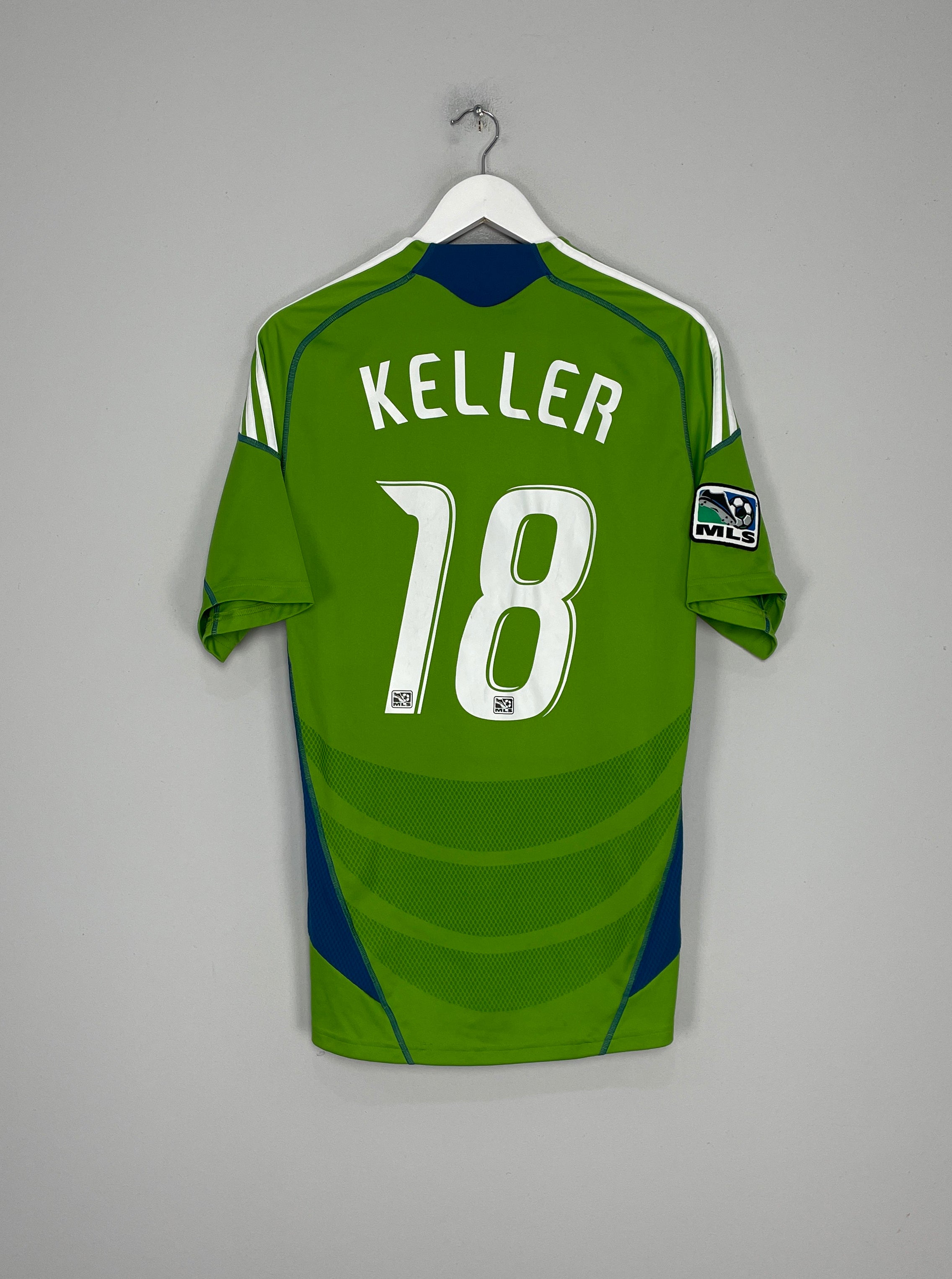 2009 SEATTLE SOUNDERS KELLER #18 HOME SHIRT (M) ADIDAS