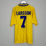 1994/95 SWEDEN LARSSON #7 HOME SHIRT (L) ADIDAS