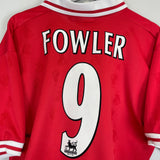 1996/98 LIVERPOOL FOWLER #9 HOME SHIRT (L) REEBOK