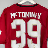 2019/20 MANCHESTER UNITED MCTOMINAY #39 HOME SHIRT (L) ADIDAS