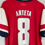 2012/14 ARSENAL ARTETA #8 HOME SHIRT (XL) NIKE