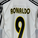 2003/04 REAL MADRID RONALDO #9 *PLAYER ISSUE* HOME SHIRT (S) ADIDAS