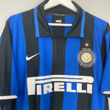 2007/08 INTER MILAN FIGO #7 *CENTENARY* HOME SHIRT (XL) NIKE