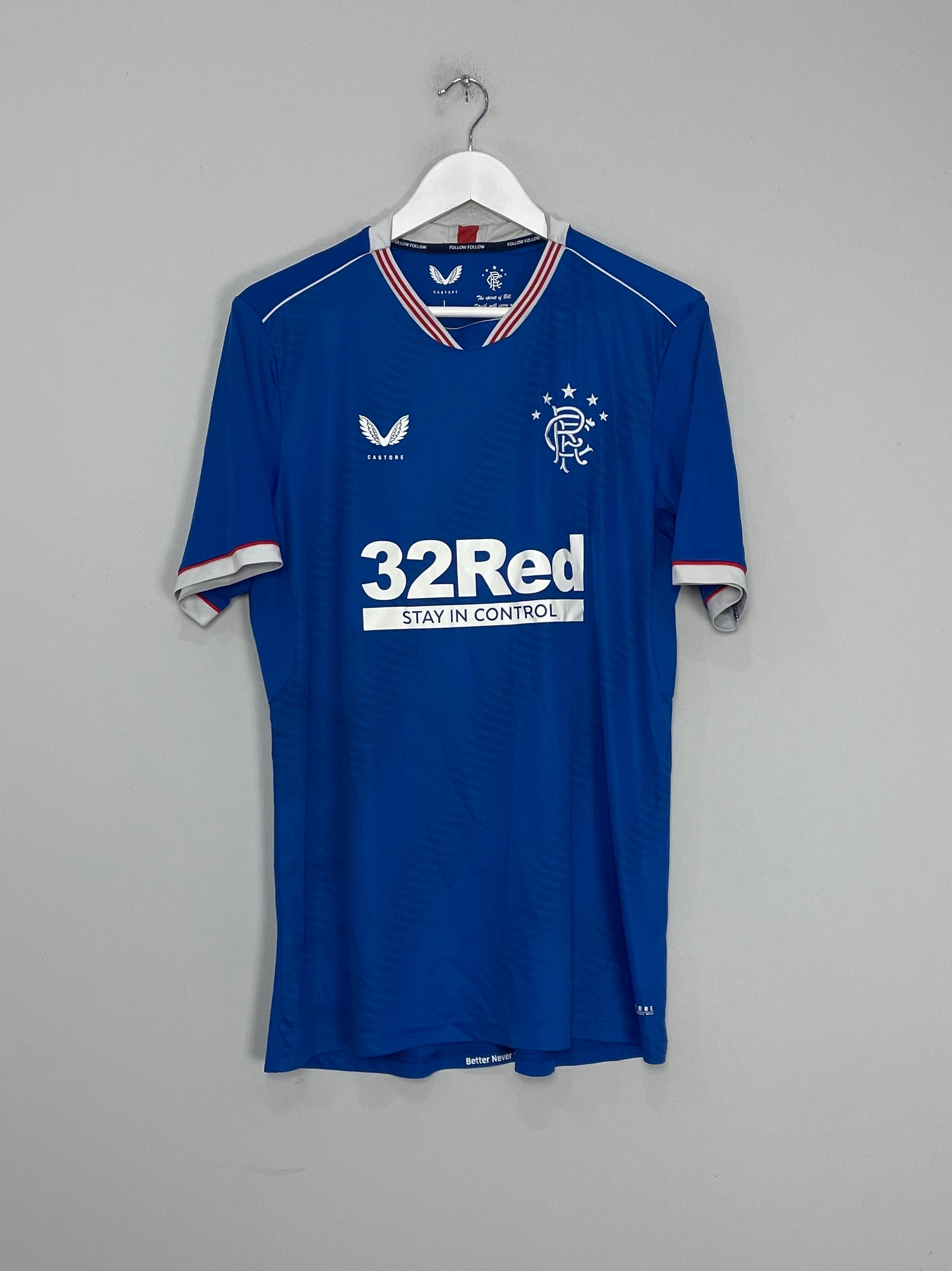 2020/21 RANGERS HOME SHIRT (L) CASTORE