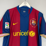 2007/08 BARCELONA HENRY #14 HOME SHIRT (L) NIKE