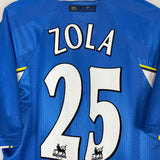 1997/99 CHELSEA ZOLA #25 HOME SHIRT (XL) UMBRO