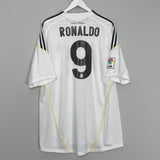 2009/10 REAL MADRID RONALDO #9 HOME SHIRT (XXL) ADIDAS