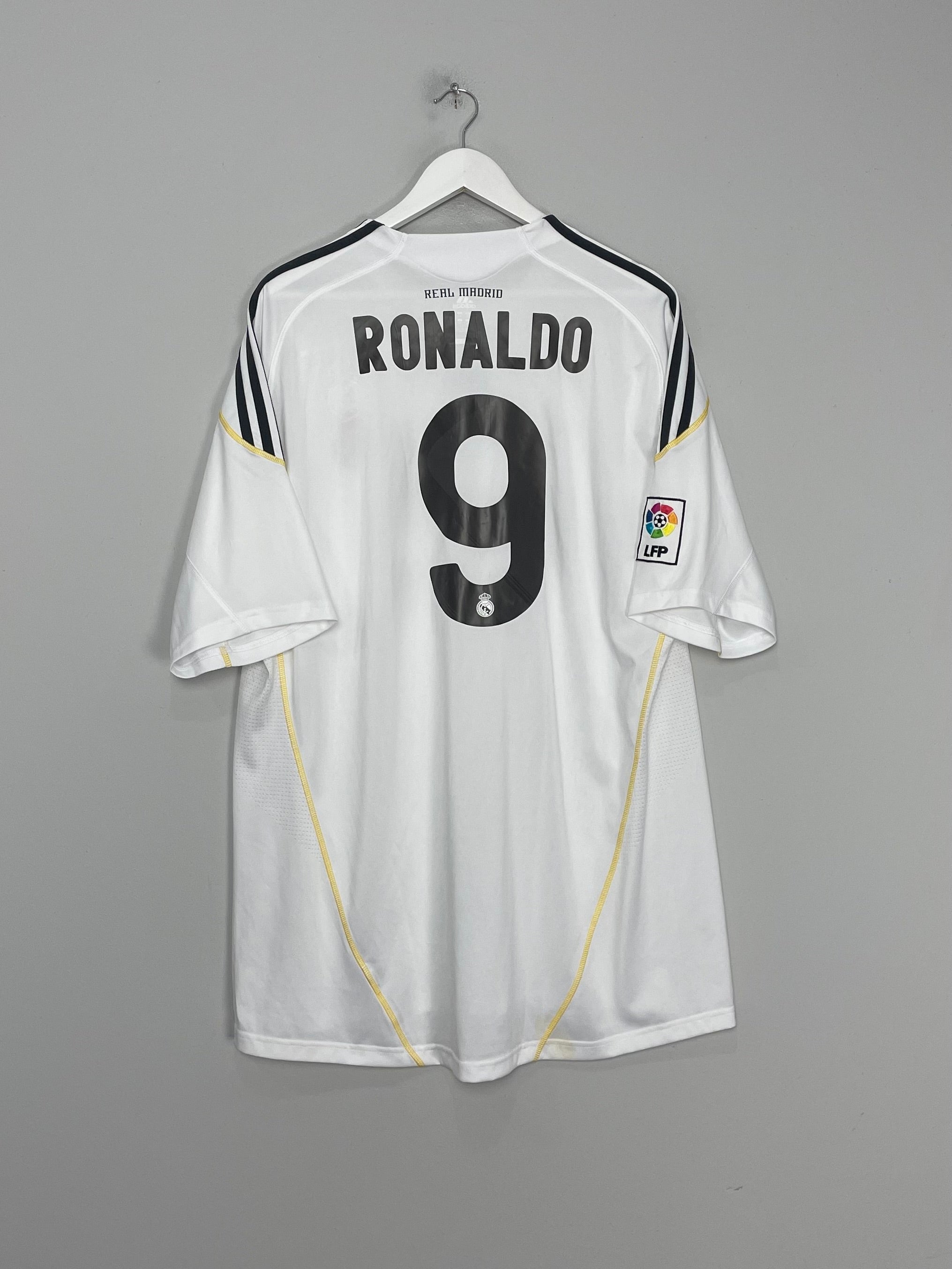 2009/10 REAL MADRID RONALDO #9 HOME SHIRT (XXL) ADIDAS