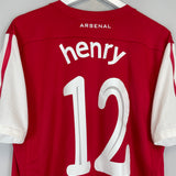 2011/12 ARSENAL HENRY #12 HOME SHIRT (L) NIKE