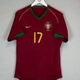 2006/08 PORTUGAL RONALDO #17 HOME SHIRT (M) NIKE