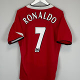 2004/05 MANCHESTER UNITED RONALDO #7 HOME SHIRT (L) NIKE