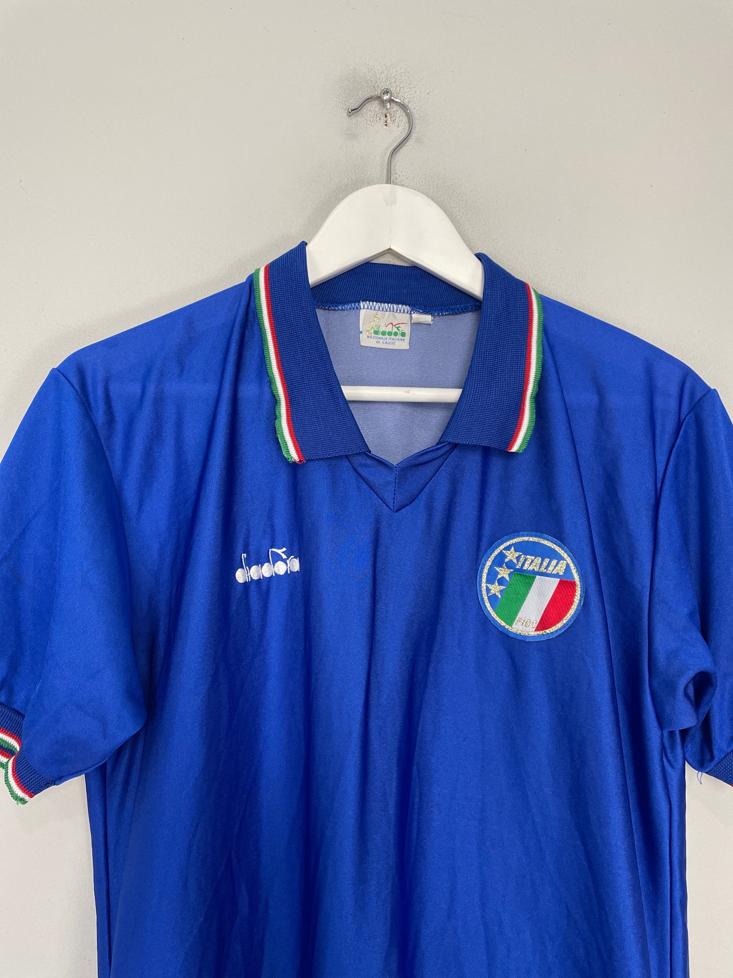 1986/90 ITALY HOME SHIRT (L) DIADORA