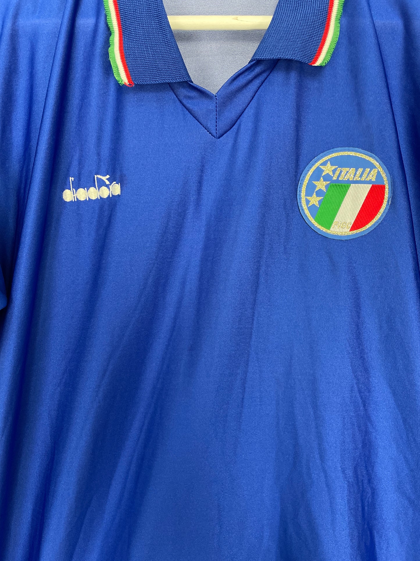 1986/90 ITALY HOME SHIRT (L) DIADORA