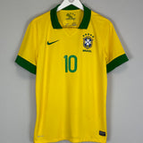 2013 BRAZIL RONALDINHO #10 HOME SHIRT (L) NIKE