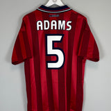 1997/99 ENGLAND ADAMS #6 AWAY SHIRT (M) UMBRO