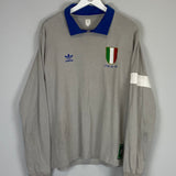 1982 ITALY L/S #1 GK SHIRT (L) ADIDAS ORIGINALS