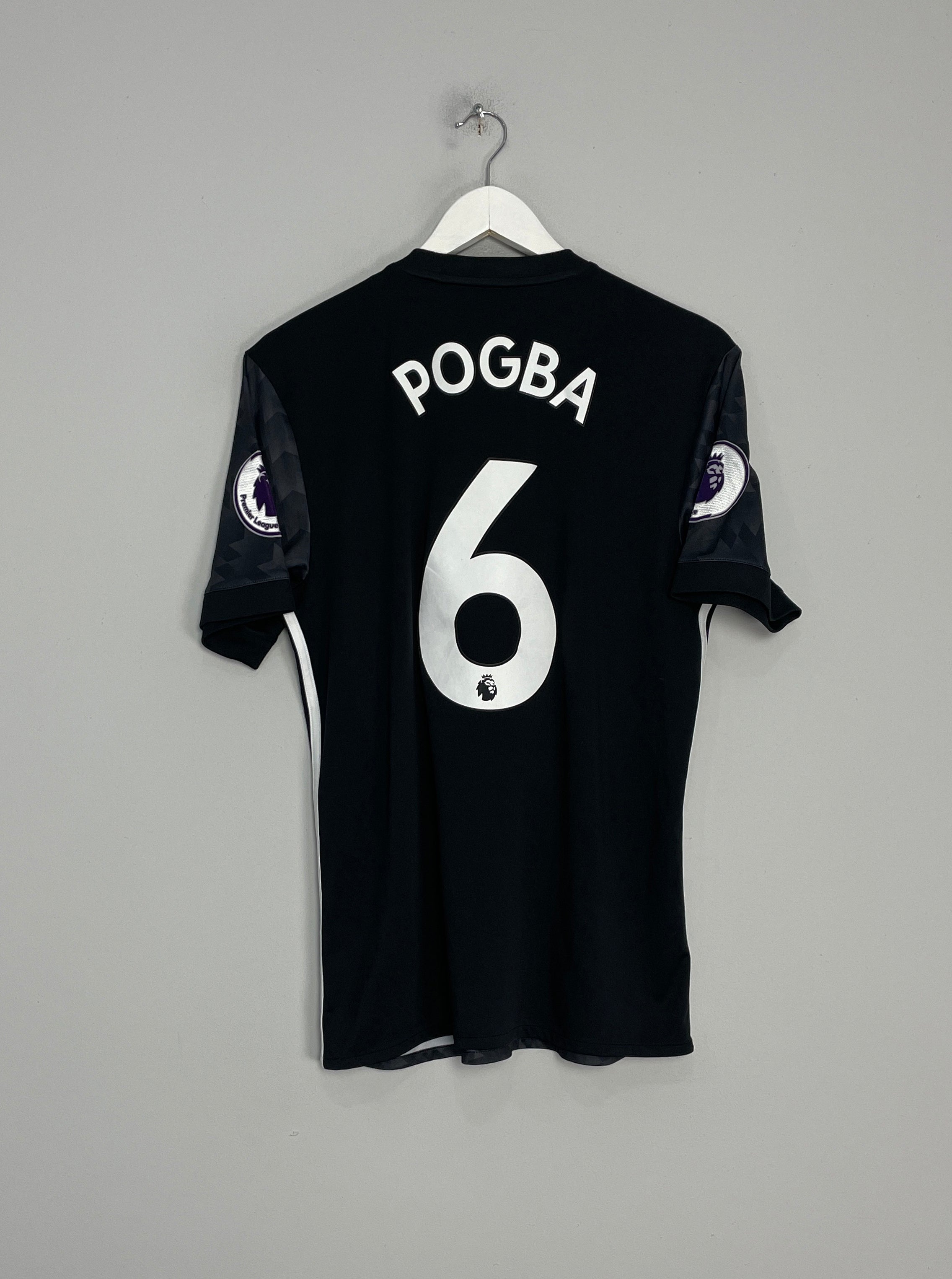 2017/18 MANCHESTER UNITED POGBA #6 AWAY SHIRT (M) ADIDAS