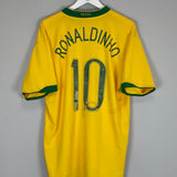 2006/08 BRAZIL RONALDINHO #10 HOME SHIRT (XXL) NIKE