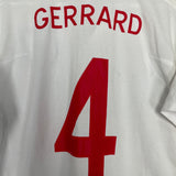 2010/11 ENGLAND GERRARD #4 HOME SHIRT (XL) UMBRO