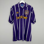 1992/94 MANCHESTER CITY AWAY SHIRT (XL) UMBRO