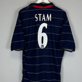 1999/00 MANCHESTER UNITED STAM #6 AWAY SHIRT (L) UMBRO