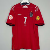 2004/06 ENGLAND BECKHAM #7 AWAY SHIRT (XL) UMBRO