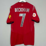 2004/06 ENGLAND BECKHAM #7 AWAY SHIRT (XL) UMBRO