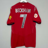 2004/06 ENGLAND BECKHAM #7 AWAY SHIRT (XL) UMBRO