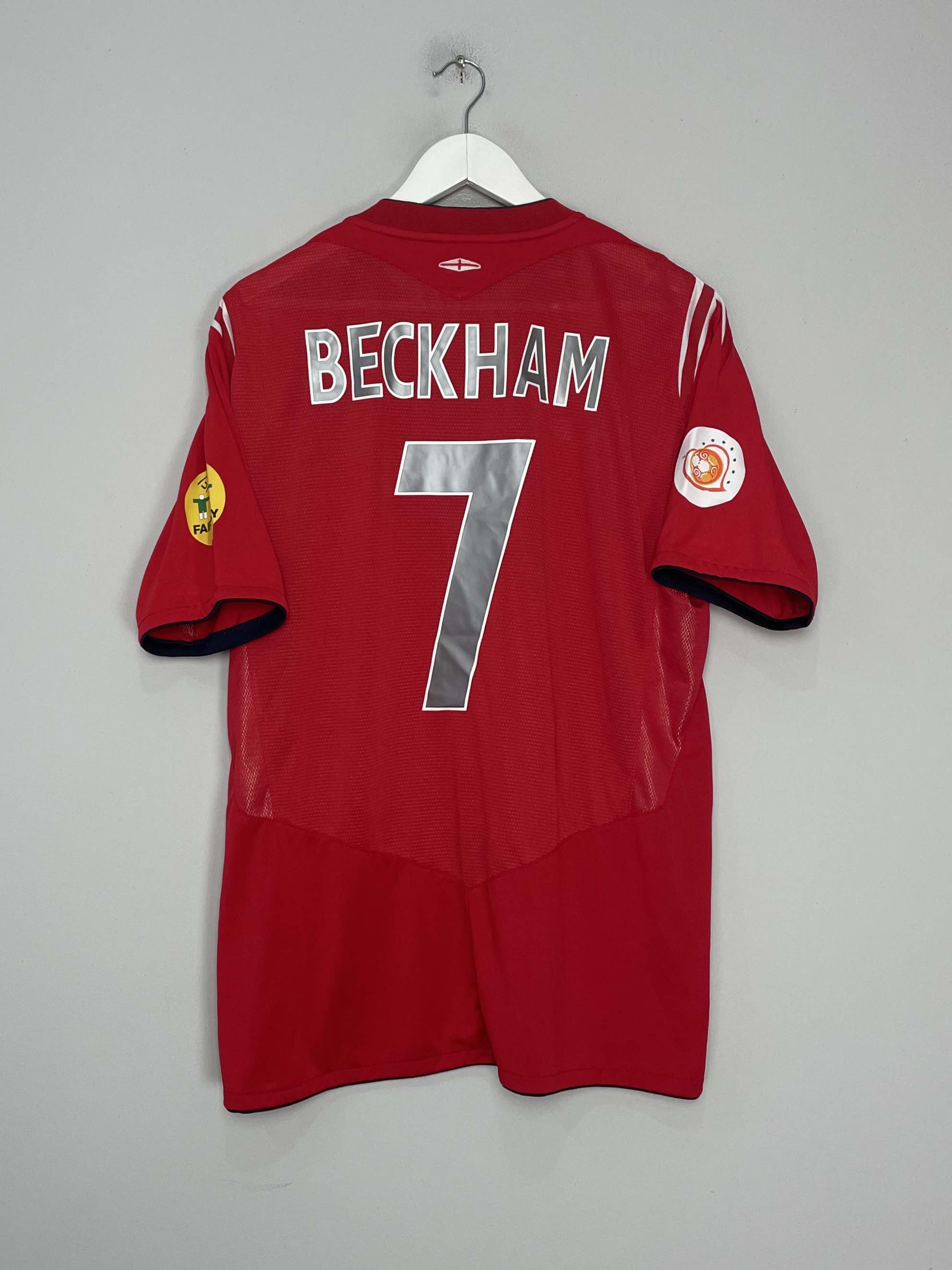 2004/06 ENGLAND BECKHAM #7 AWAY SHIRT (XL) UMBRO