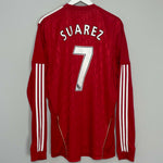 2010/12 LIVERPOOL SUAREZ #7 L/S HOME SHIRT (XL) ADIDAS