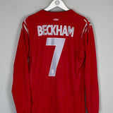 2004/06 ENGLAND BECKHAM #7 L/S AWAY SHIRT (L) UMBRO