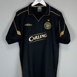 2003/04 CELTIC LARSSON #7 AWAY SHIRT (L) UMBRO