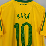 2010/11 BRAZIL KAKA #10 HOME SHIRT (L) NIKE