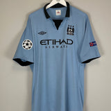 2012/13 MANCHESTER CITY BALOTELLI #45 C/L HOME SHIRT (XXL) UMBRO