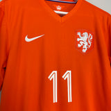 2014/15 NETHERLANDS ROBBEN #11 HOME SHIRT (M) NIKE