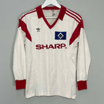 1987/88 HAMBURG #3 L/S HOME SHIRT (S) ADIDAS