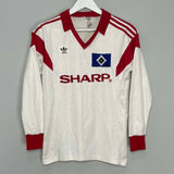 1987/88 HAMBURG #3 L/S HOME SHIRT (S) ADIDAS