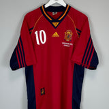 1998/99 SPAIN RAUL #10 HOME SHIRT (XL) ADIDAS