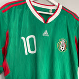 2010 MEXICO C.BLANCO #10 HOME SHIRT (L) ADIDAS