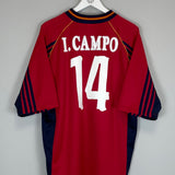 1998/99 SPAIN I.CAMPO #14 HOME SHIRT (XL) ADIDAS