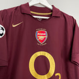 2005/06 ARSENAL HENRY #14 C/L HOME SHIRT (M) NIKE