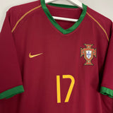 2006/08 PORTUGAL C.RONALDO #17 HOME SHIRT (XL) NIKE